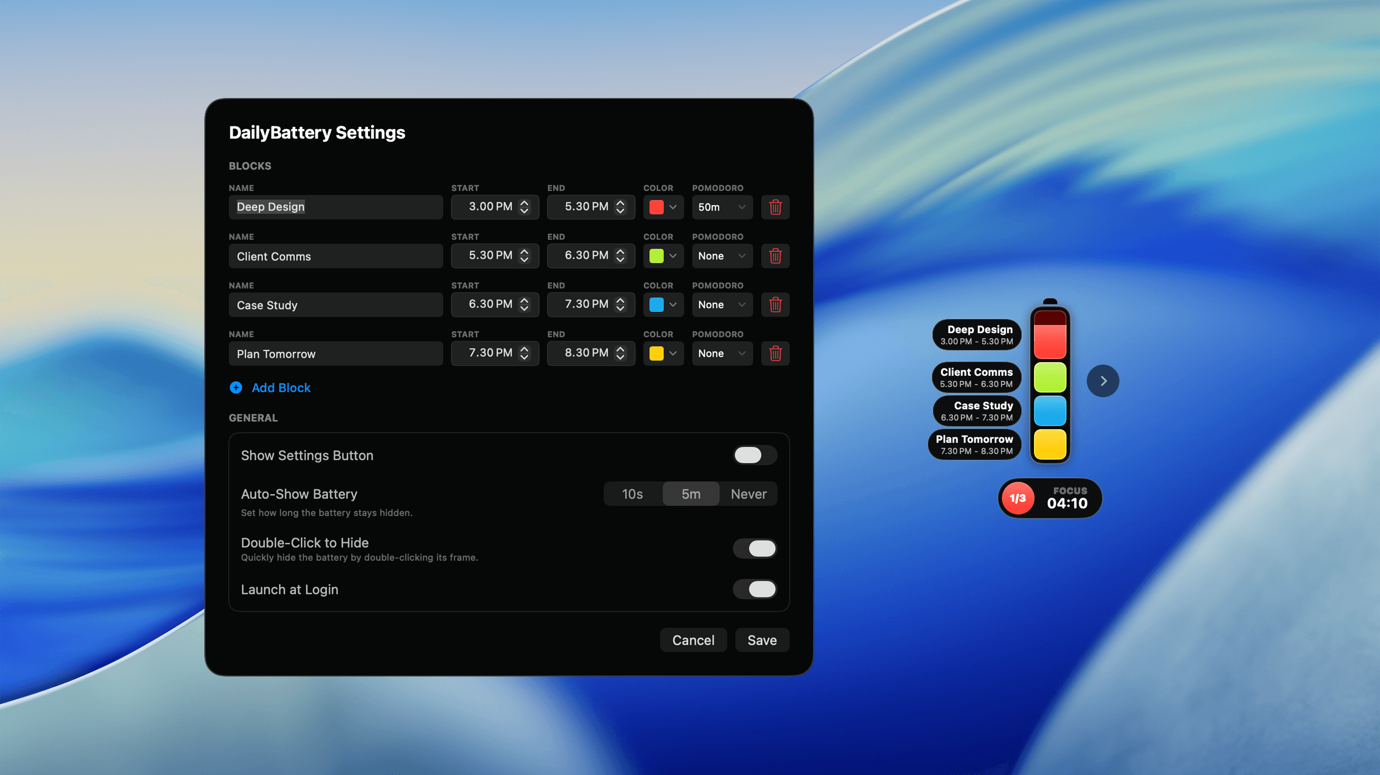 DailyBattery preview